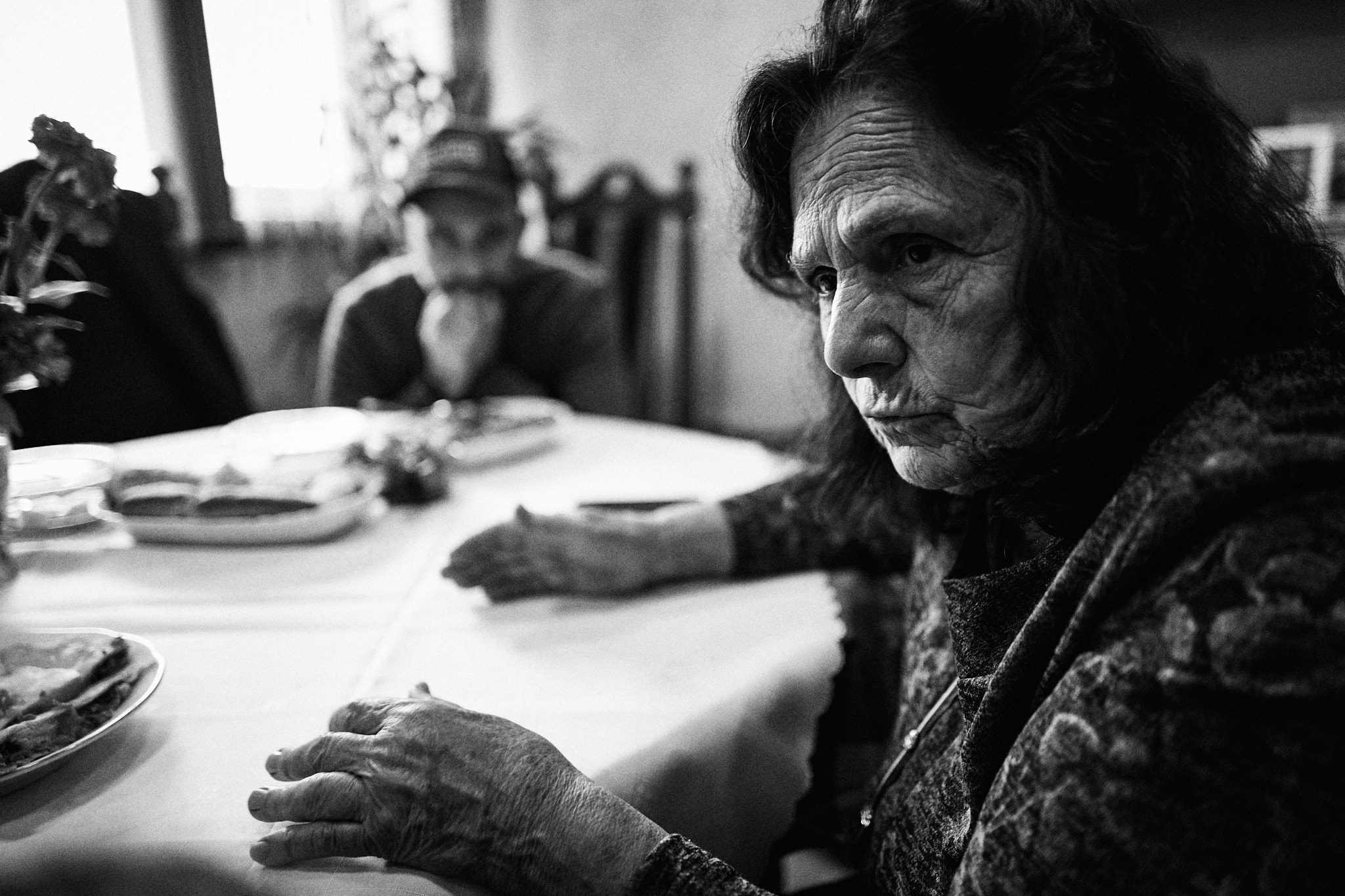 Visiting an eldely woman, Gorno Peshtene, Bulgaria 2021 © Asen Velichkov